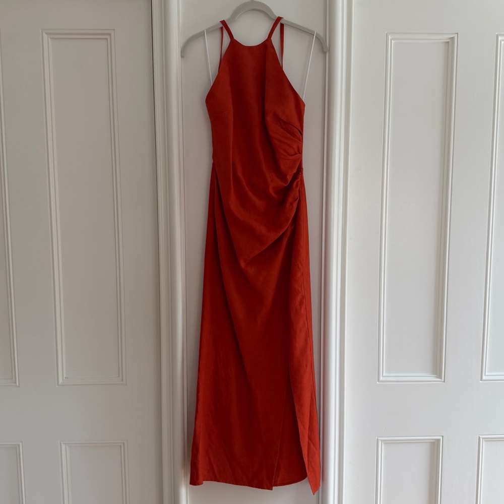 LIKE NEW Reformation Sadey Linen Dress - Picture 2 of 3